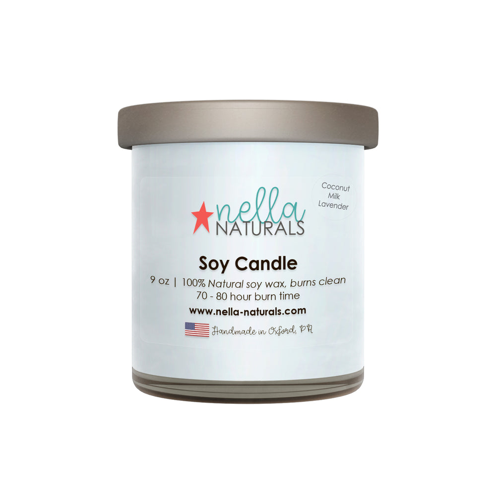 Coconut Milk Lavender Soy Wax Candle