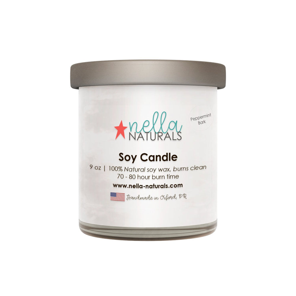 Peppermint Bark Soy Wax Candle
