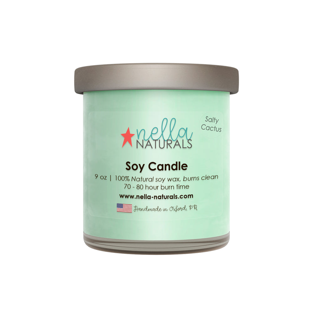 Salty Cactus Soy Wax Candle