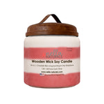 18oz Candy Cane Wooden Wick Candle