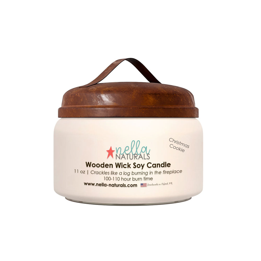 Christmas Cookie Wooden Wick Candle