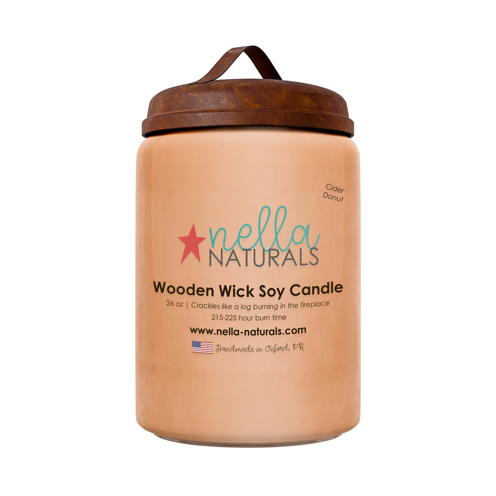 26oz Cider Donut Wooden Wick Candle