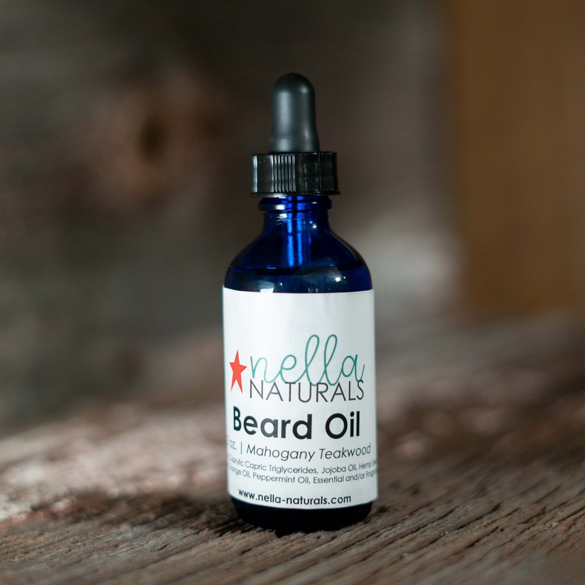 Mahogany Teakwood Beard Oil – Nella Naturals