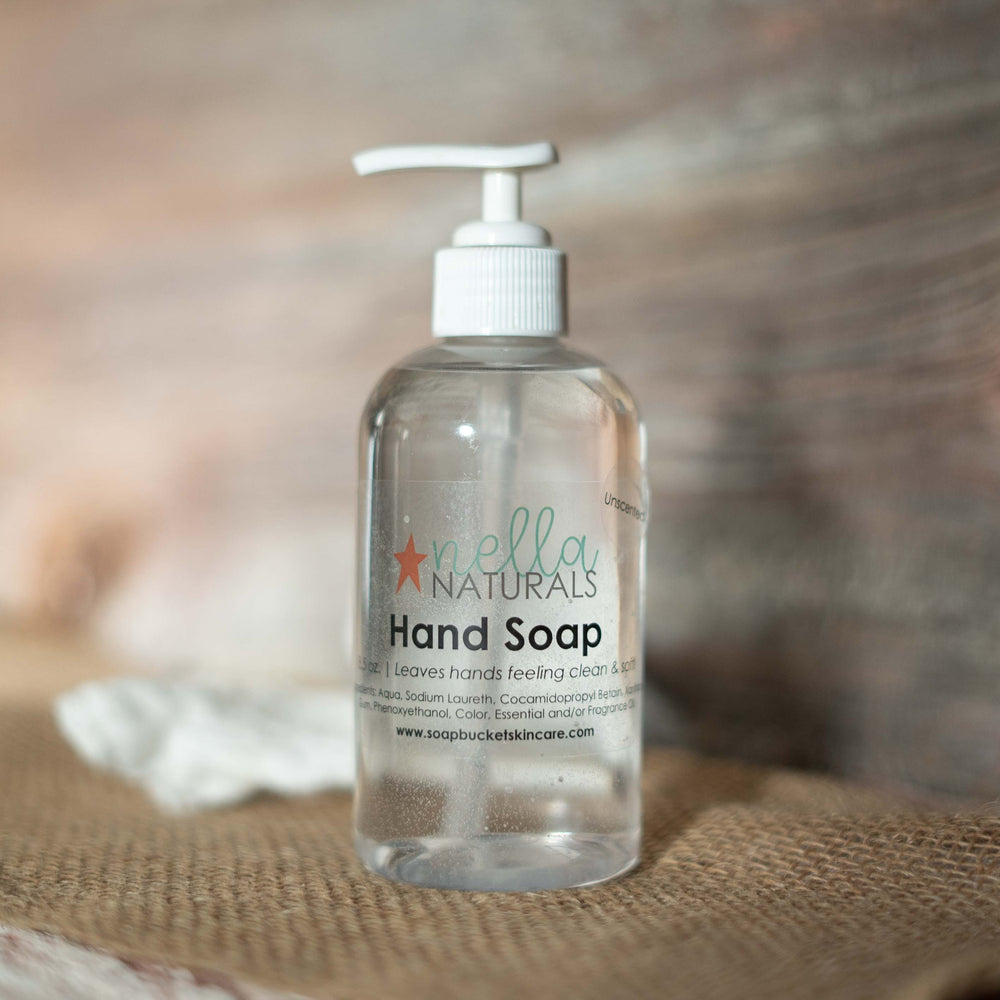 Unscented Liquid Hand Soap on a shelf