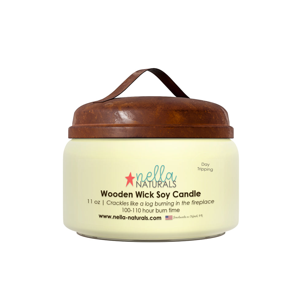 11oz Day Tripping Wooden Wick Candle