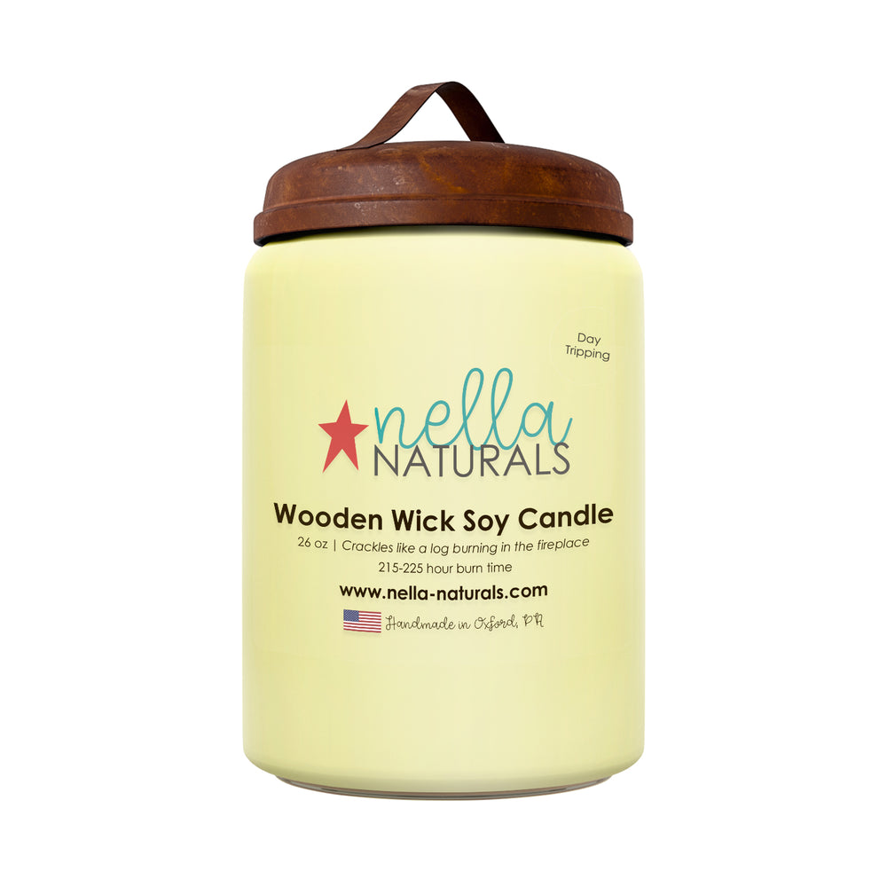 26oz Day Tripping Wooden Wick Candle