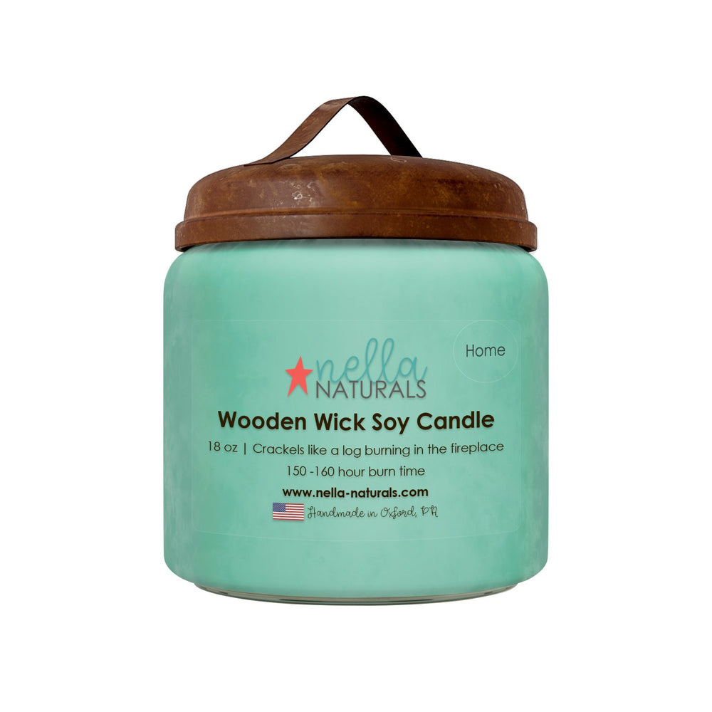 18oz Home Wooden Wick Candle
