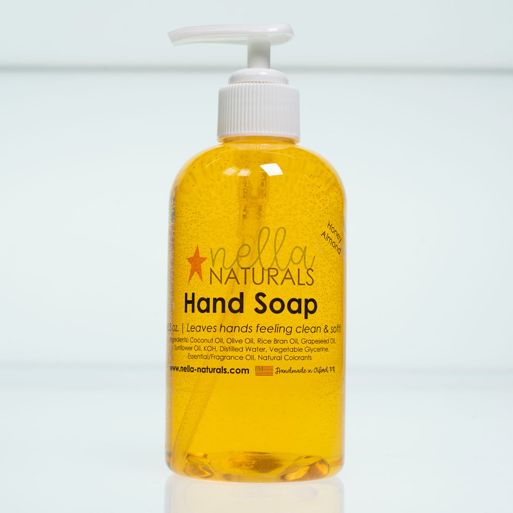 Honey Almond Liquid Hand Soap white background