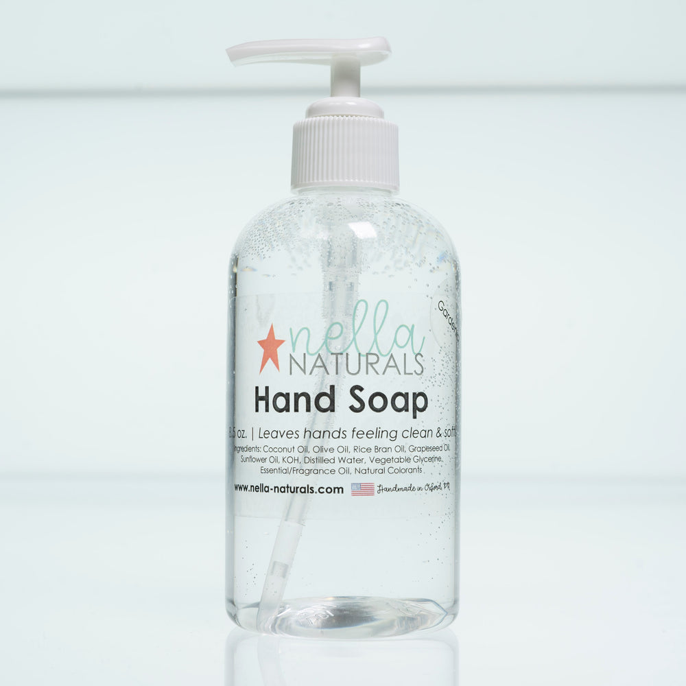 Gardenia Liquid Hand Soap white background