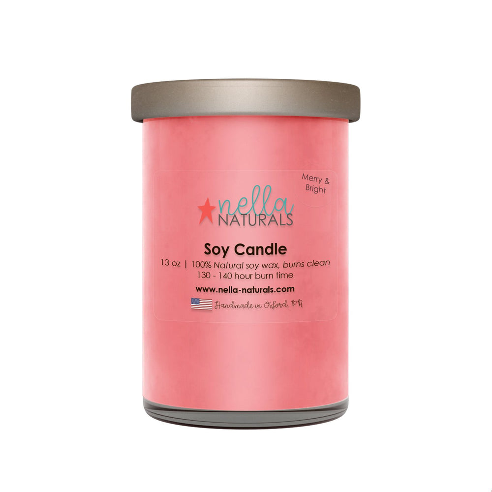 13oz Merry & Bright Soy Wax Cande