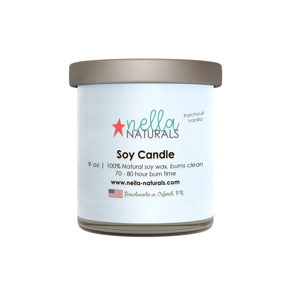 Patchouli Vanilla Soy Wax Candle