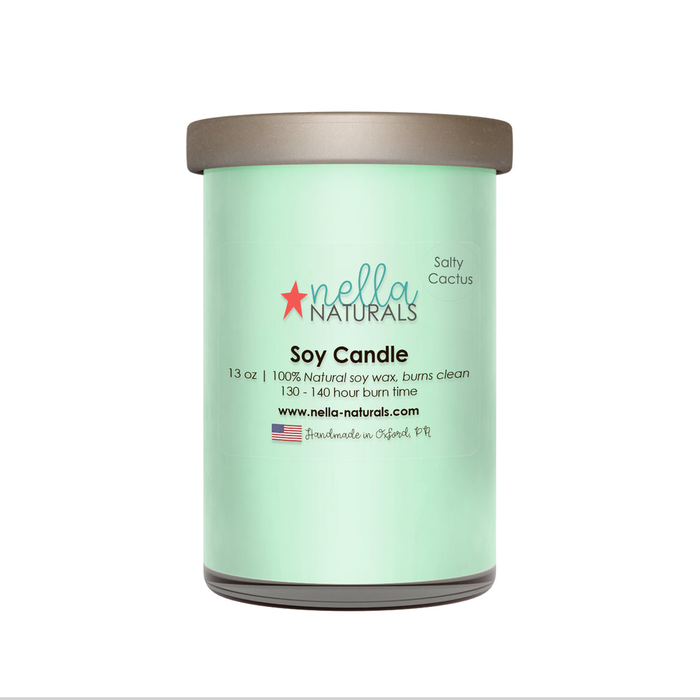 13oz Salty Cactus Soy Wax Candle