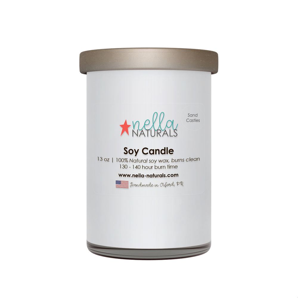 13oz Sand Castles Soy Wax Candle