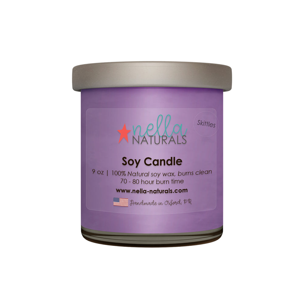 9oz Skittles Soy Wax Candle