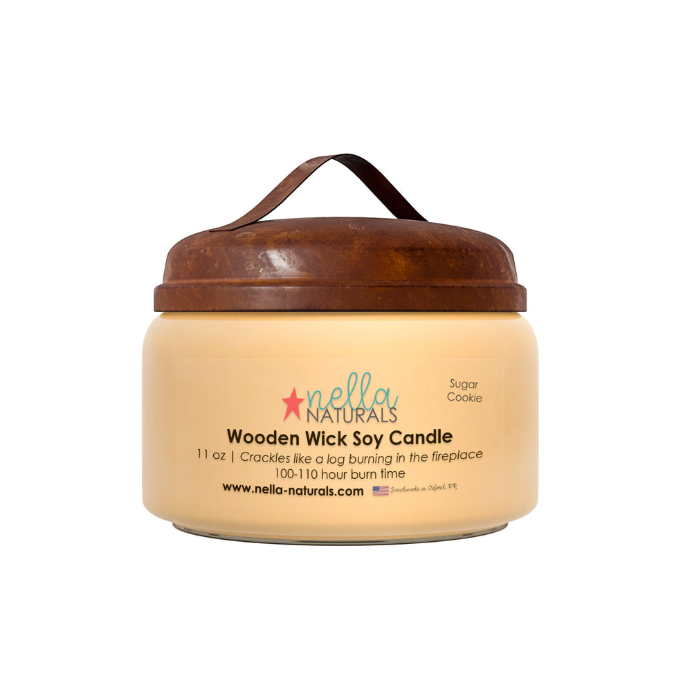 Sugar Cookie Wooden Wick Candle