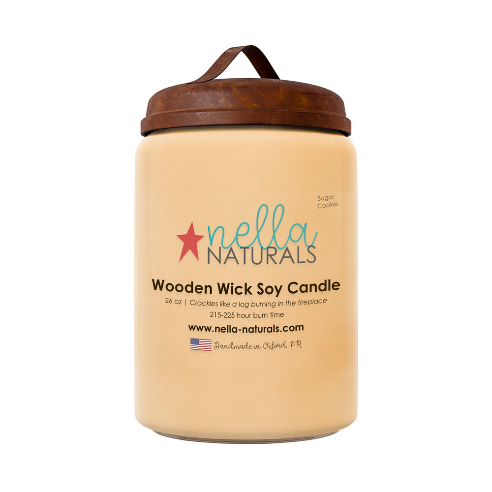 26oz Sugar Cookie Wooden Wick Candle