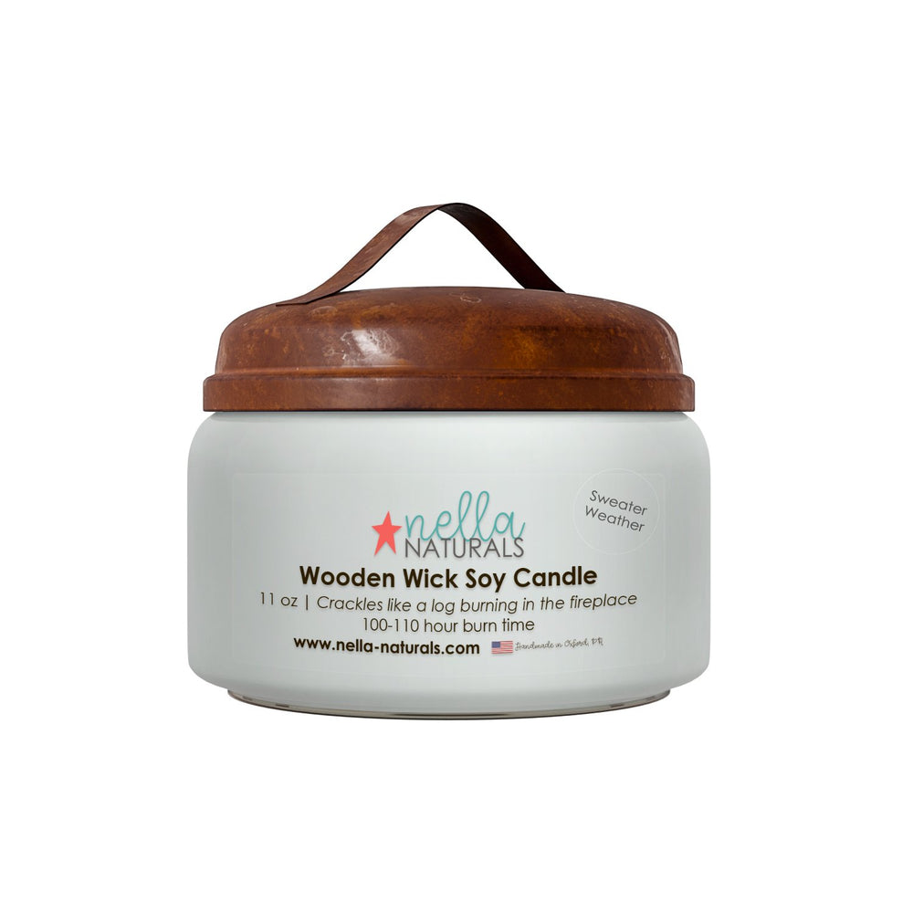Sweater Weather Wooden Wick Candle